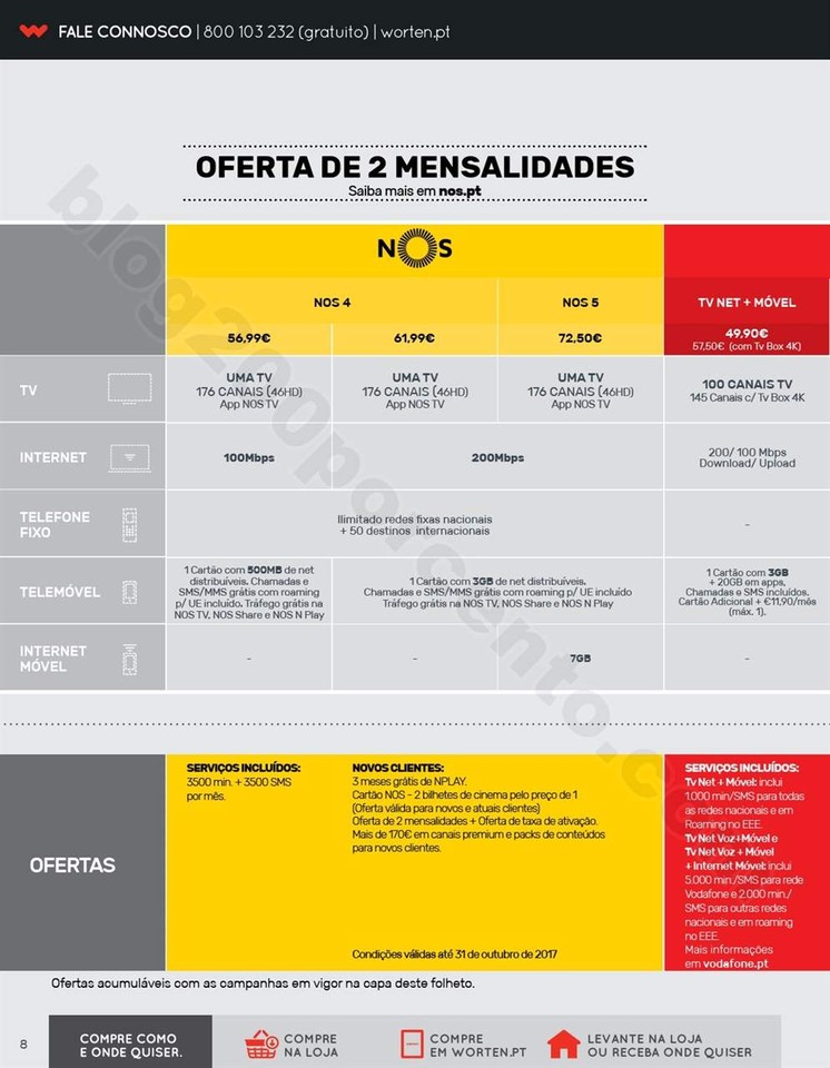 Antevisão Folheto WORTEN Mobile Promoções de 9 