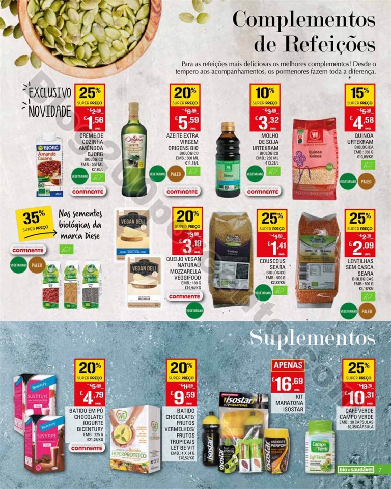Antevisão Folheto CONTINENTE Bio e Saudável prom