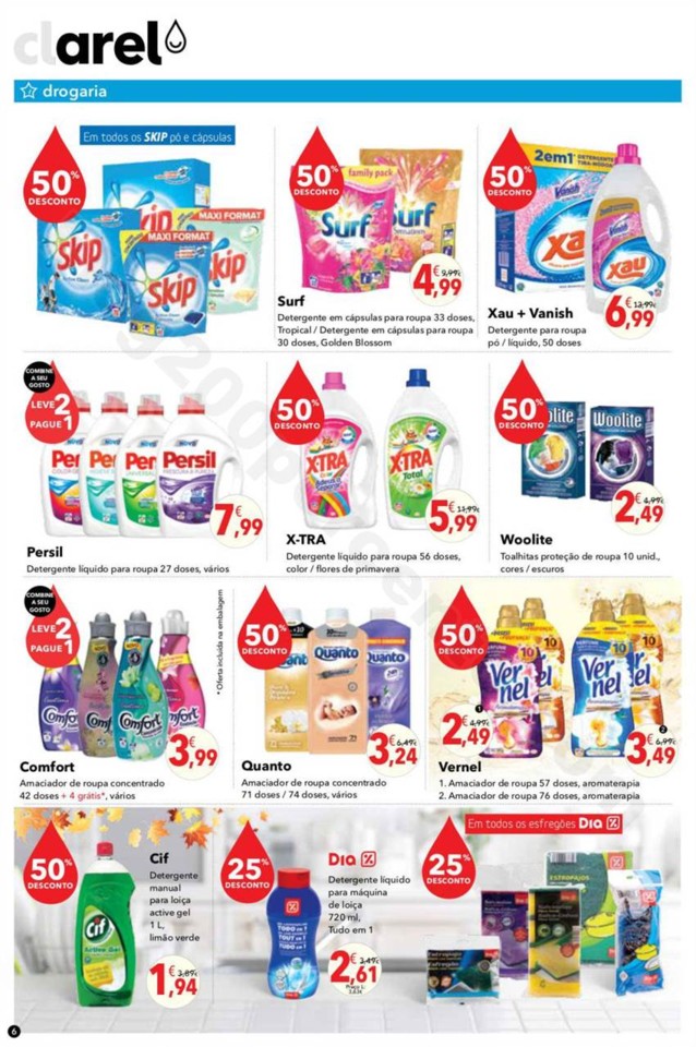 Antevisão Folheto CLAREL Promoções de 19 outubr