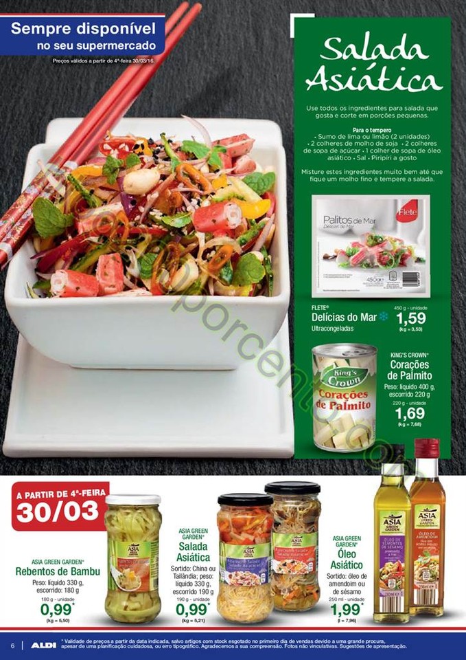 Antevisão Folheto ALDI promoções a partir de 30