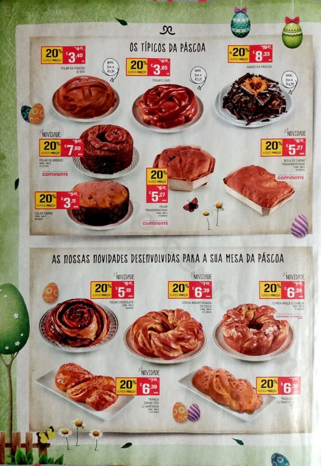antevisao folheto continente extra Páscoa 9 a 21 