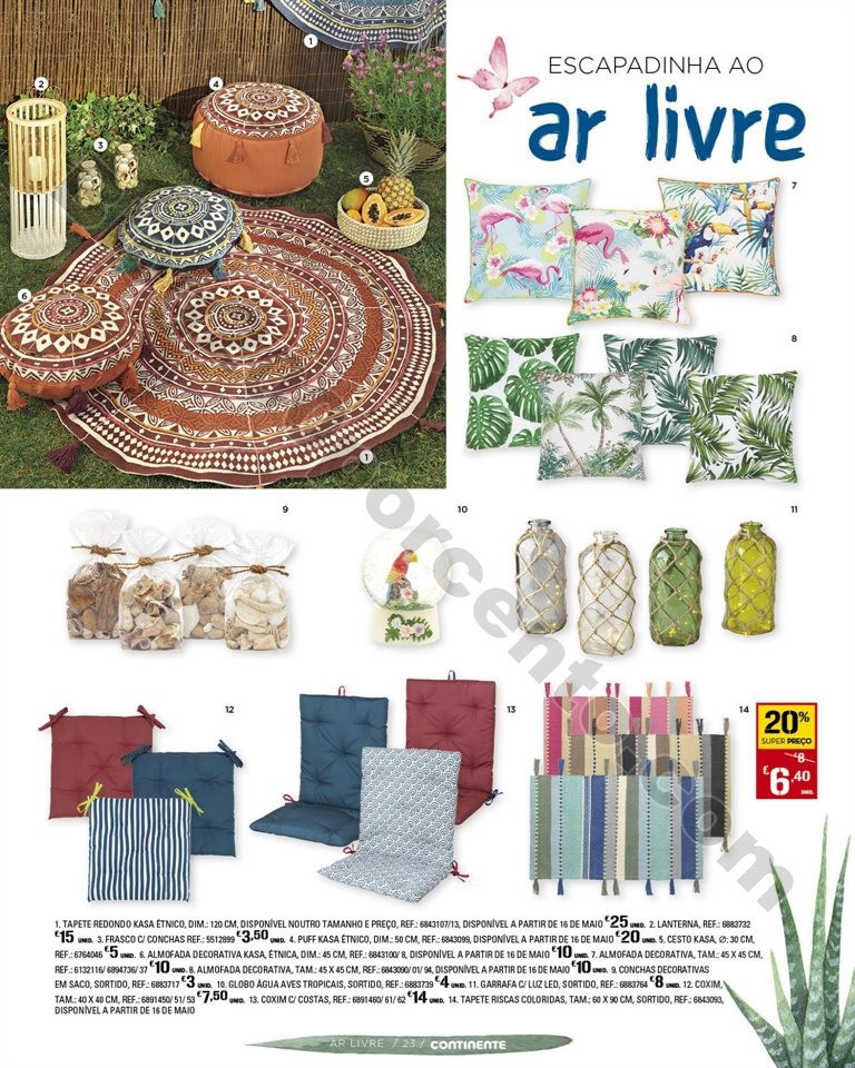 Antevisão Folheto CONTINENTE Feira ar livre promo