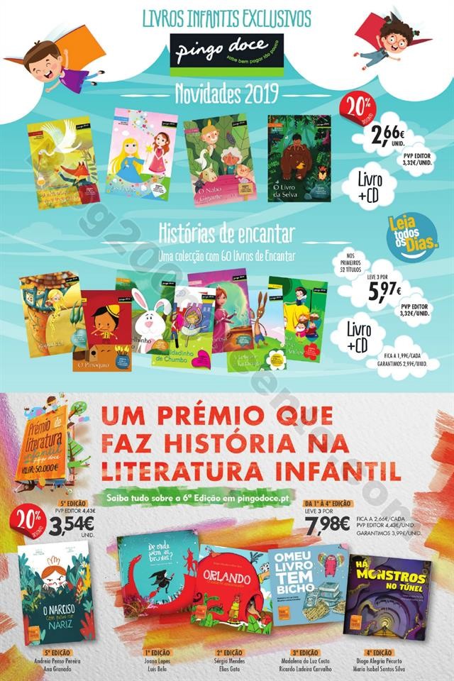 Antevisão Folheto PINGO DOCE Bazar Livros Promoç