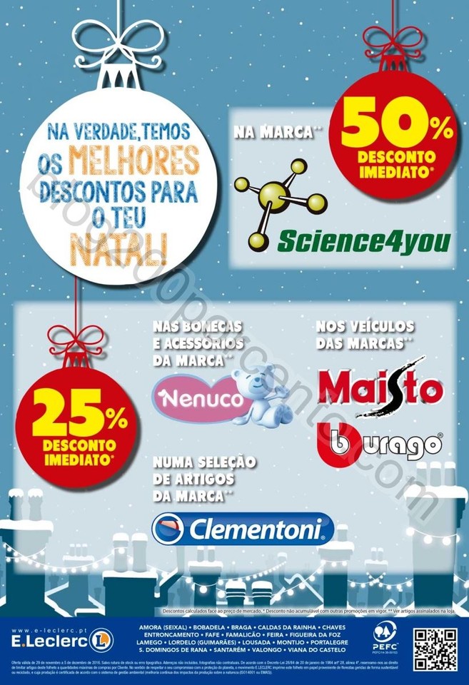 Antevisão Folheto E-LECLERC Promoções de 29 nov