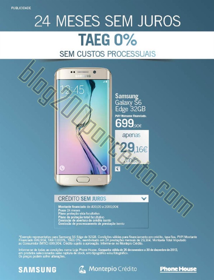 Novo Folheto PHONE HOUSE Natal promoções de 30 n