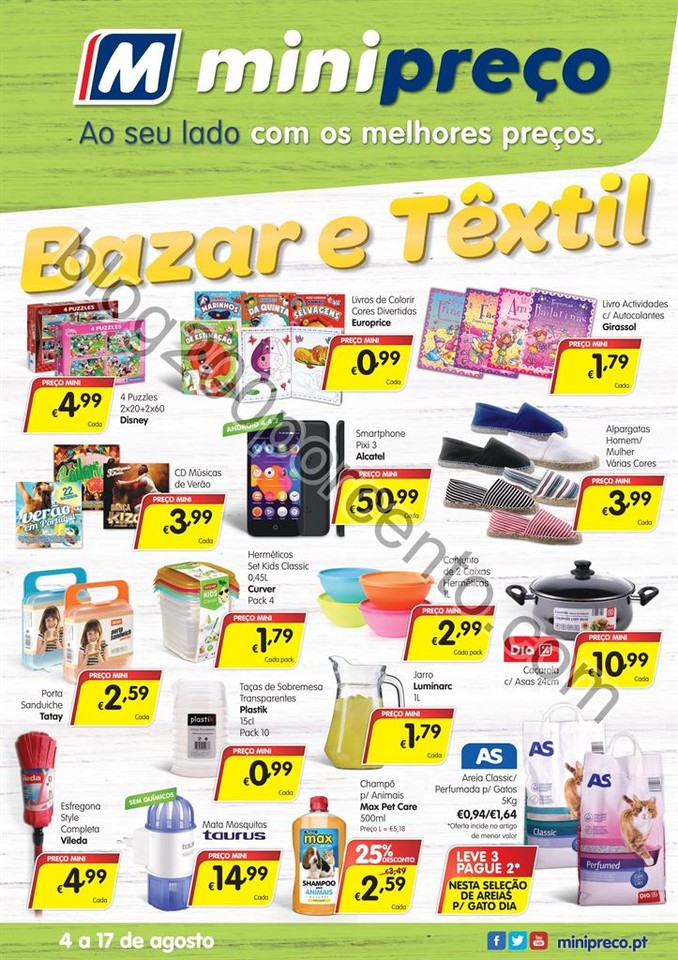 Antevisão Folheto MINIPREÇO Bazar promoções de