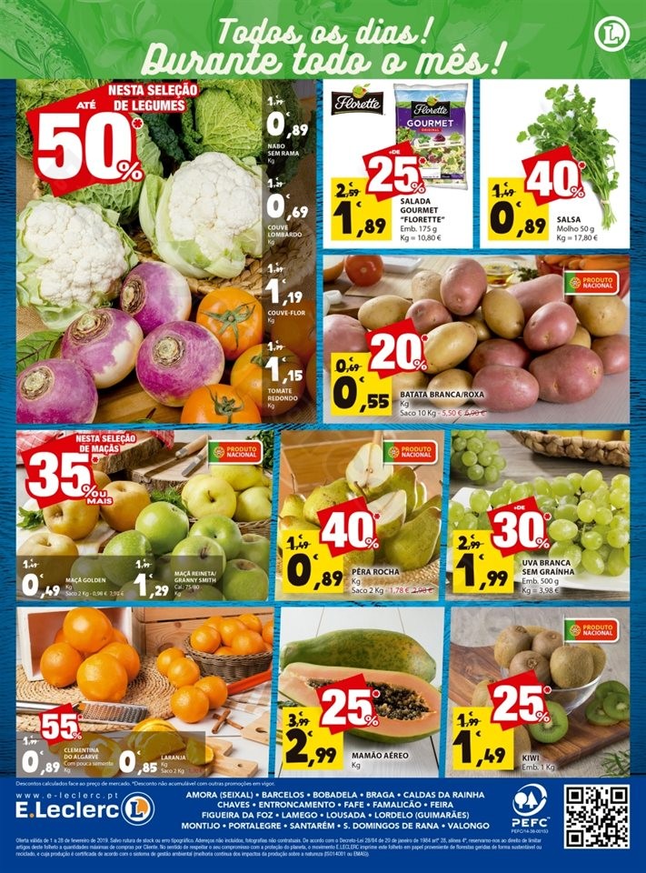 Antevisão Folheto E-LECLERC Frescos Promoções d
