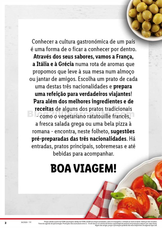 Viagem de Sabores LIDL Promoções a partir de 17 