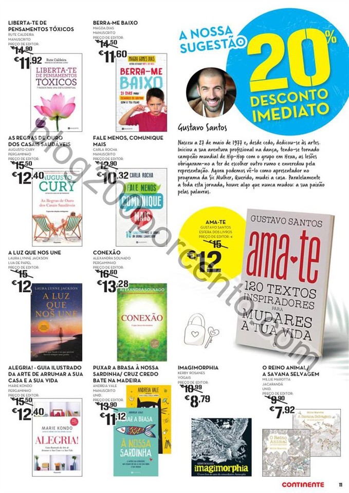 ANtevisão Folheto CONTINENTE Feira do livro promo