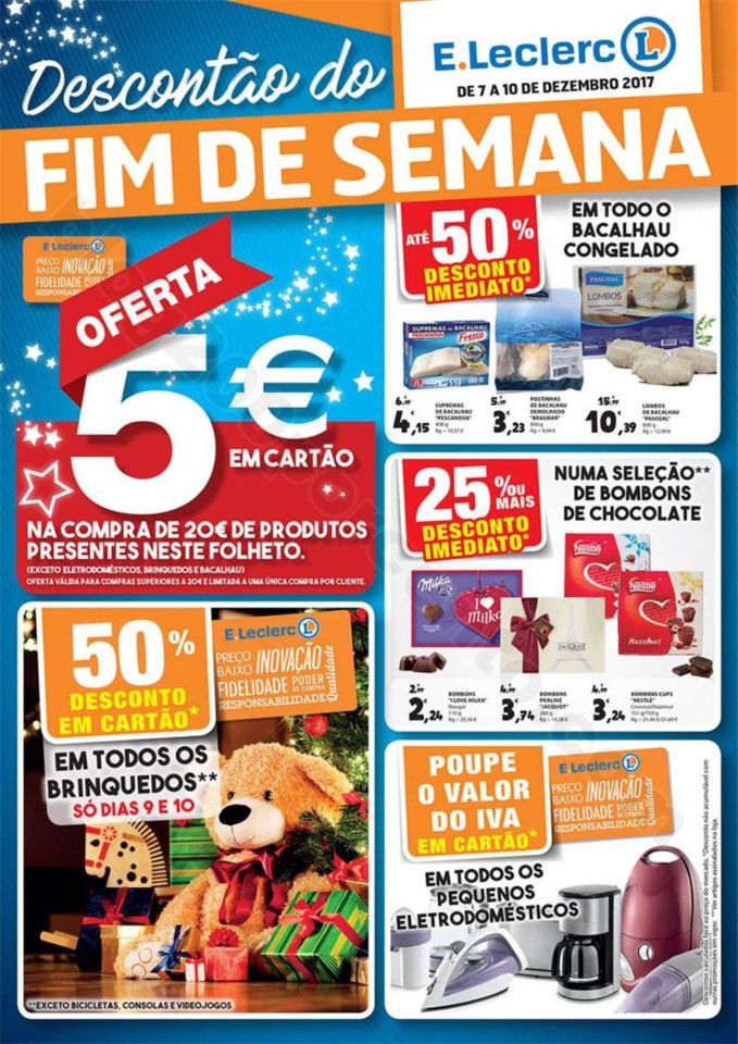 Antevisão Folheto E-LECLERC Fim de semana promoç