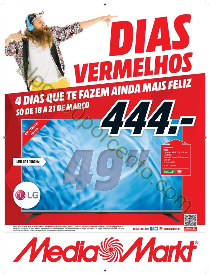 Antevisão Folheto MEDIA MARKT Dias Vermelhos de 1