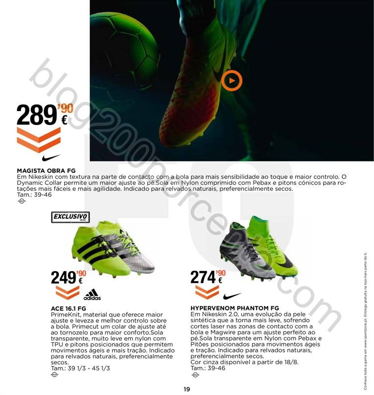 Novo Folheto SPORT ZONE Especial Futebol promoçõ