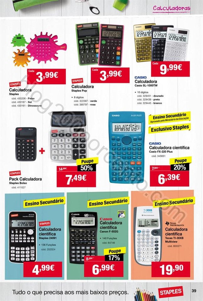 Antevisão Folheto STAPLES Regresso às aulas de 1