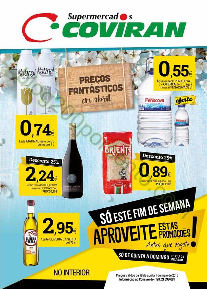 Antevisão folheto COVIRAN promoções de 19 abril