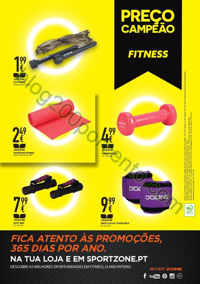 Novo Folheto SPORT ZONE Promoções até 31 outubr