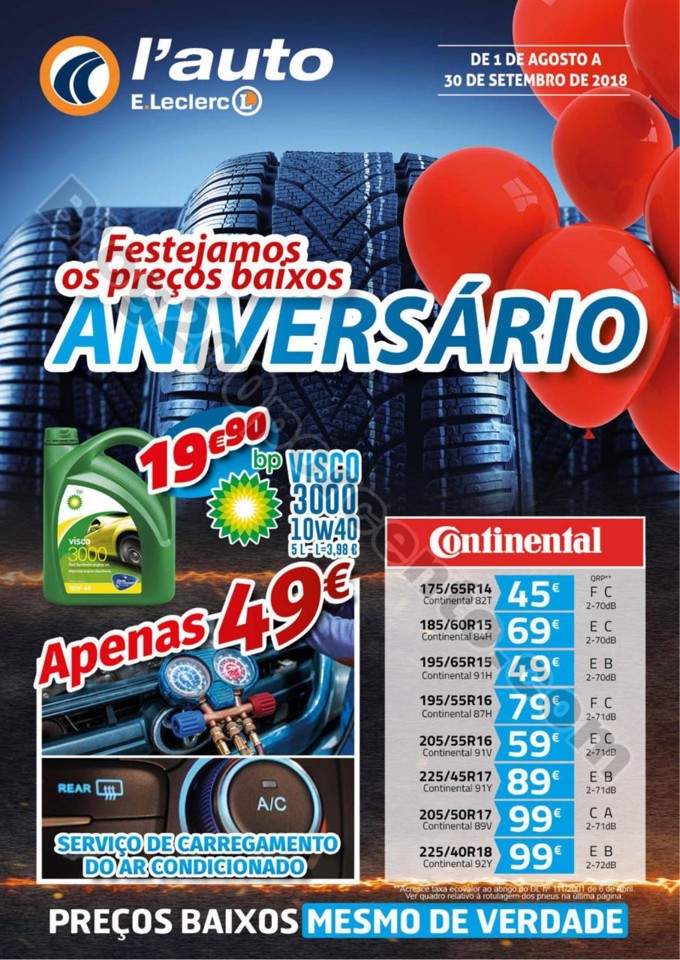 Antevisão Folheto E-LECLERC Aniversário auto pro
