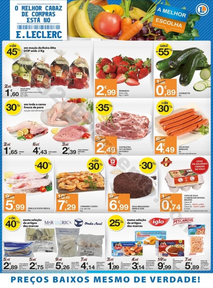 Antevisão Folheto E-LECLERC Promoções de 22 a 2