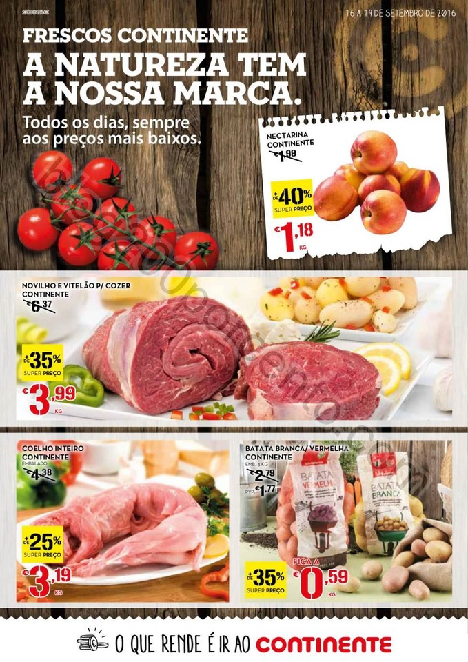 Antevisão Folheto CONTINENTE Fim de semana de 16 