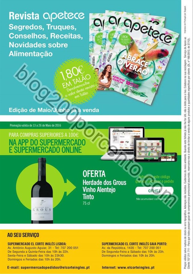 Novo Folheto EL CORTE INGLÉS promoções de 13 a 