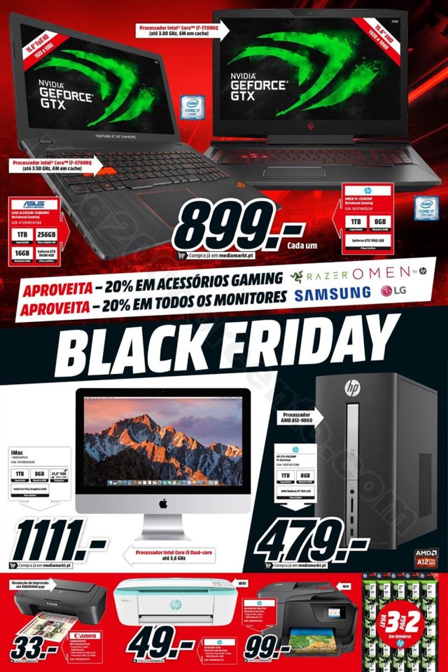 Antevisão Folheto MEDIA MARKET Black Friday promo