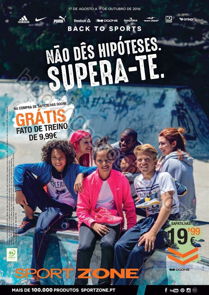 Novo Folheto SPORT ZONE Back to School II 17 agost