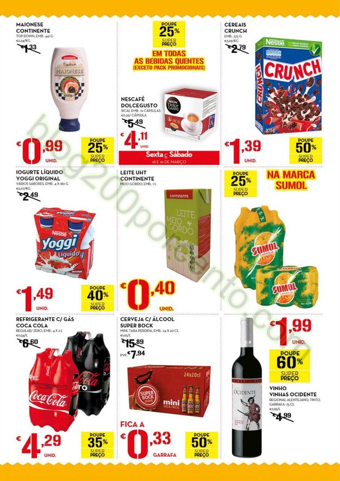 Antevisão Folheto CONTINENTE Fim de semana de 18 