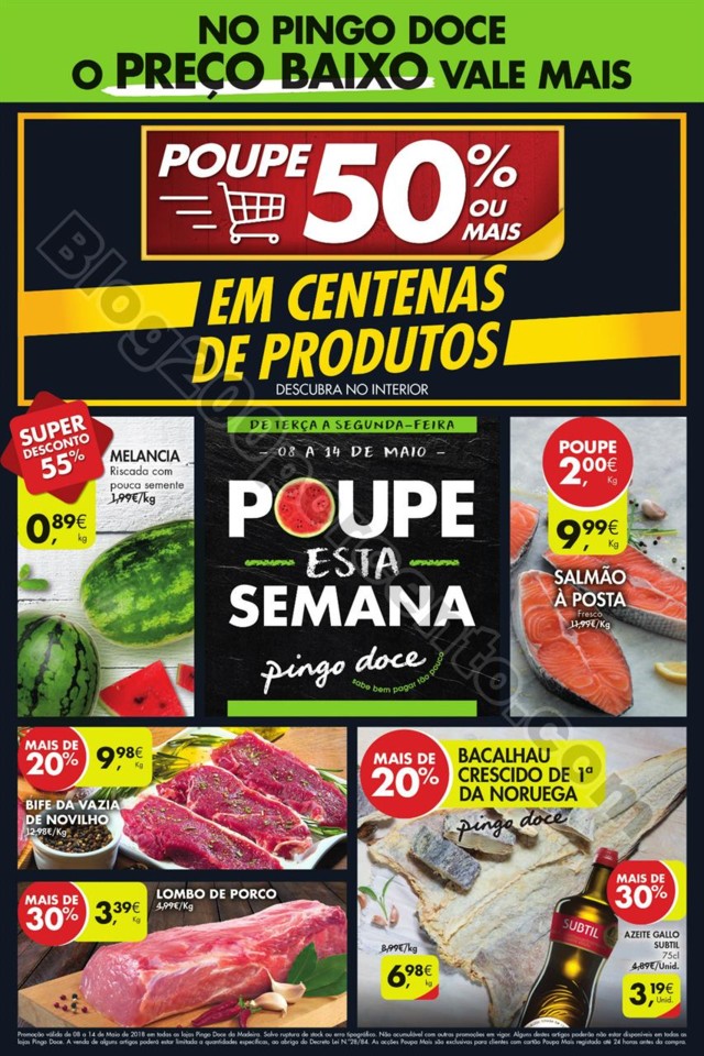 Antevisão Folheto PINGO DOCE Promoções de 8 a 1