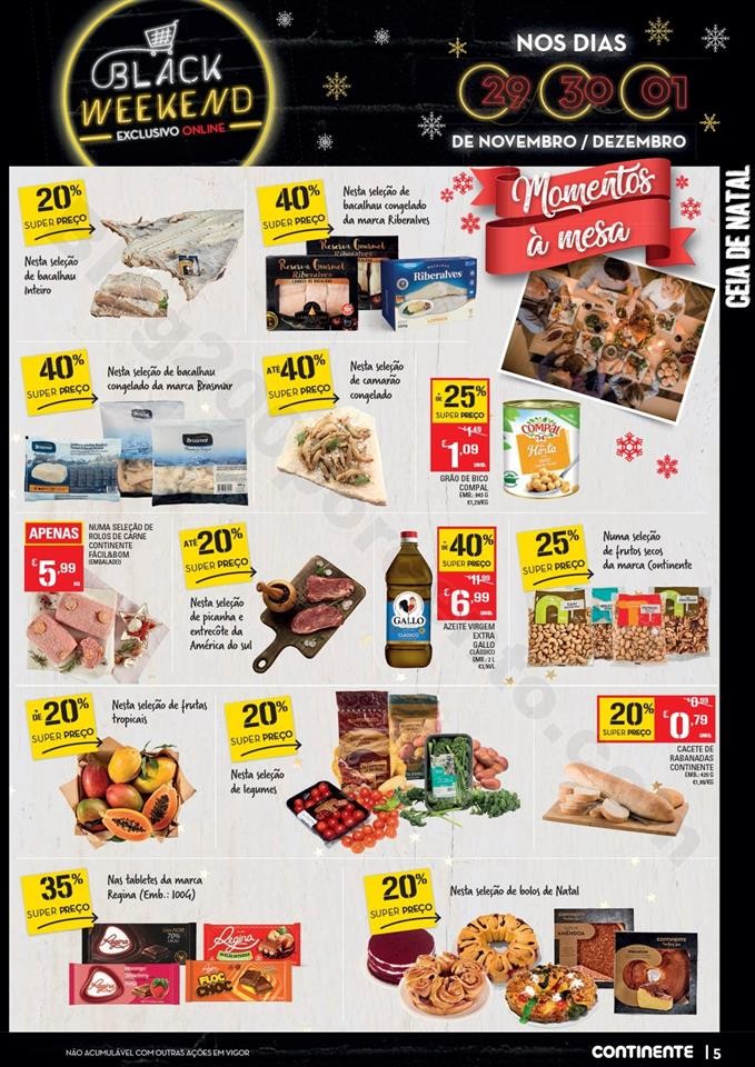 Antevisão Folheto CONTINENTE Black Weekend 29 nov