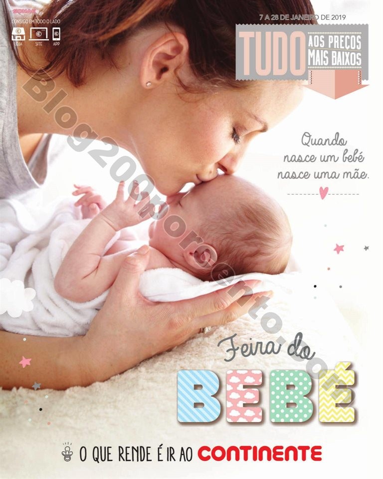 Feira Bebé CONTINENTE Promoções de 7 a 28 janei