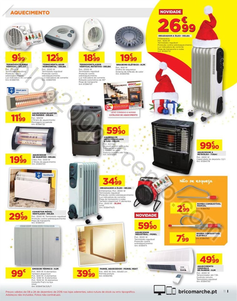 Novo Folheto BRICOMARCHÉ Promoções Natal de 8 a
