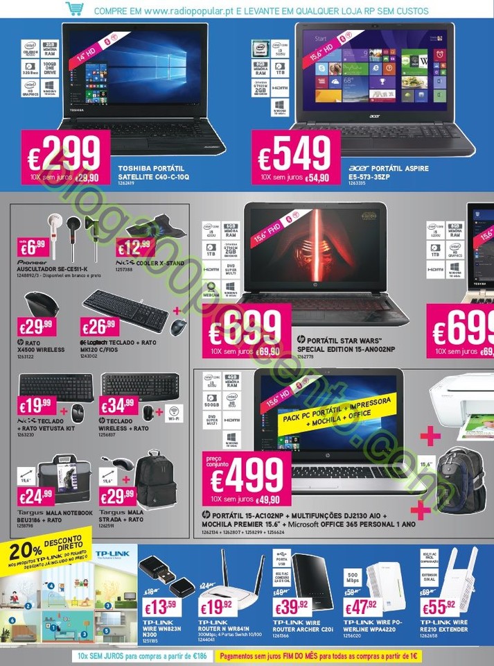 Antevisão Folheto RADIO POPULAR Promoções de 8 