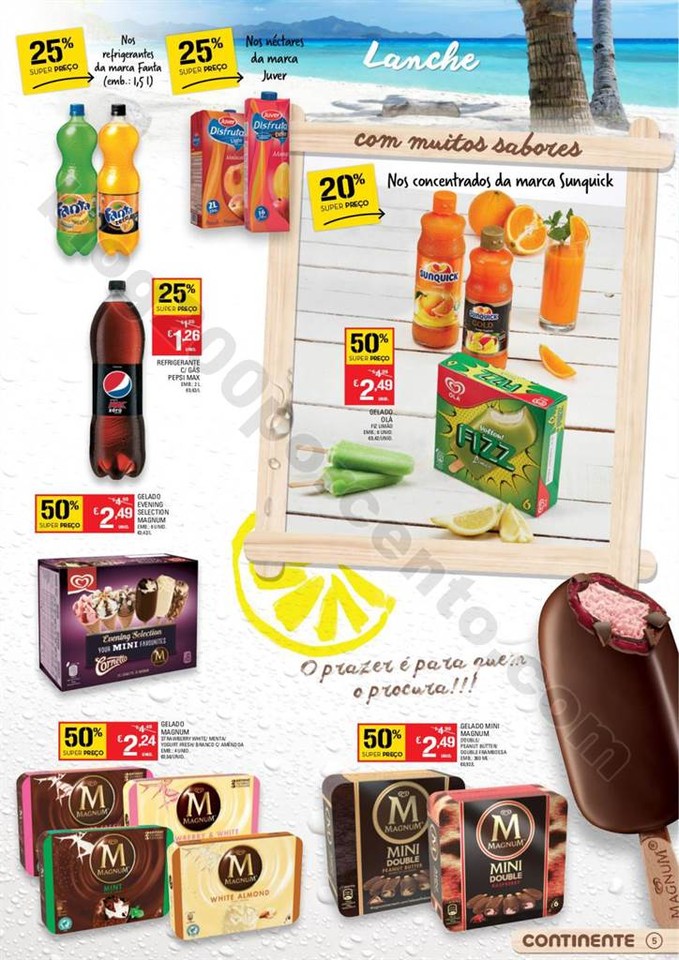 Antevisão Folheto CONTINENTE Gelados e Refrigeran