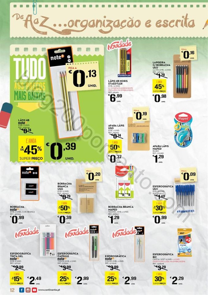 Antevisão Folheto MODELO Regresso às aulas de 18