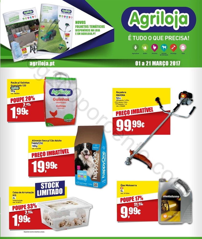 Antevisão Folheto AGRILOJA Promoções de 1 a 21 