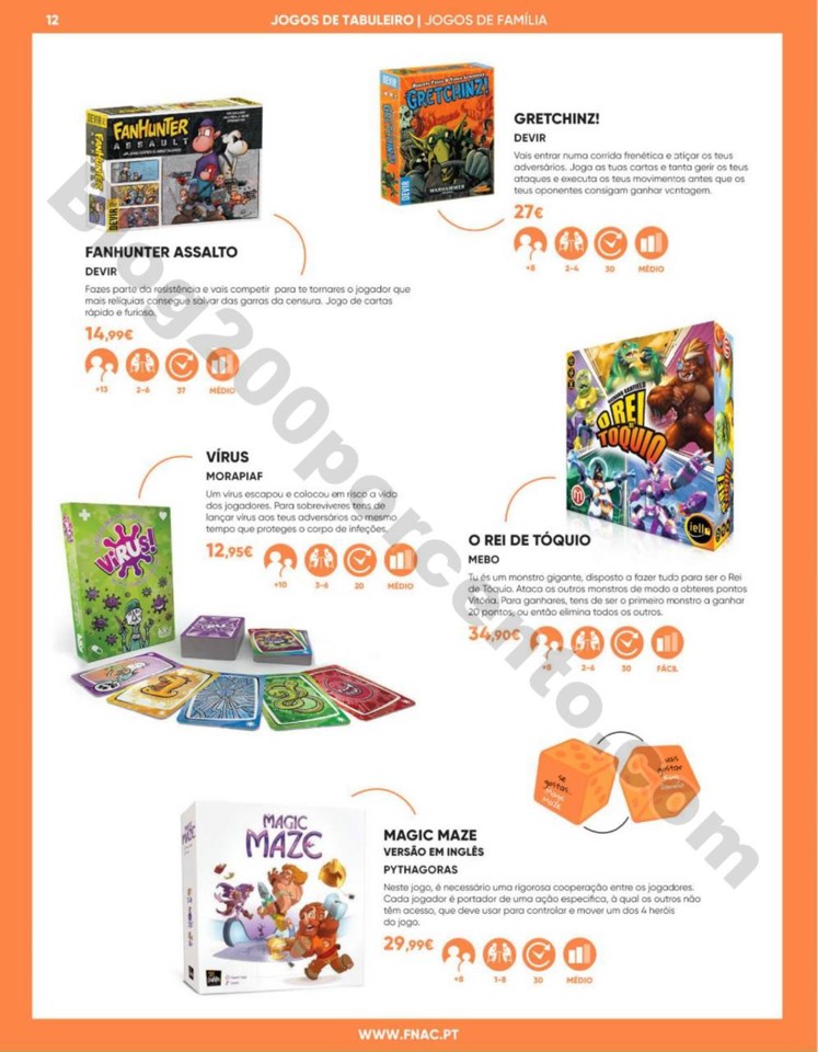 Antevisão Folheto FNAC Especial jogos tabuleiro p