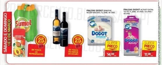 Calendário de descontos | CONTINENTE | dia 1 e 2 março