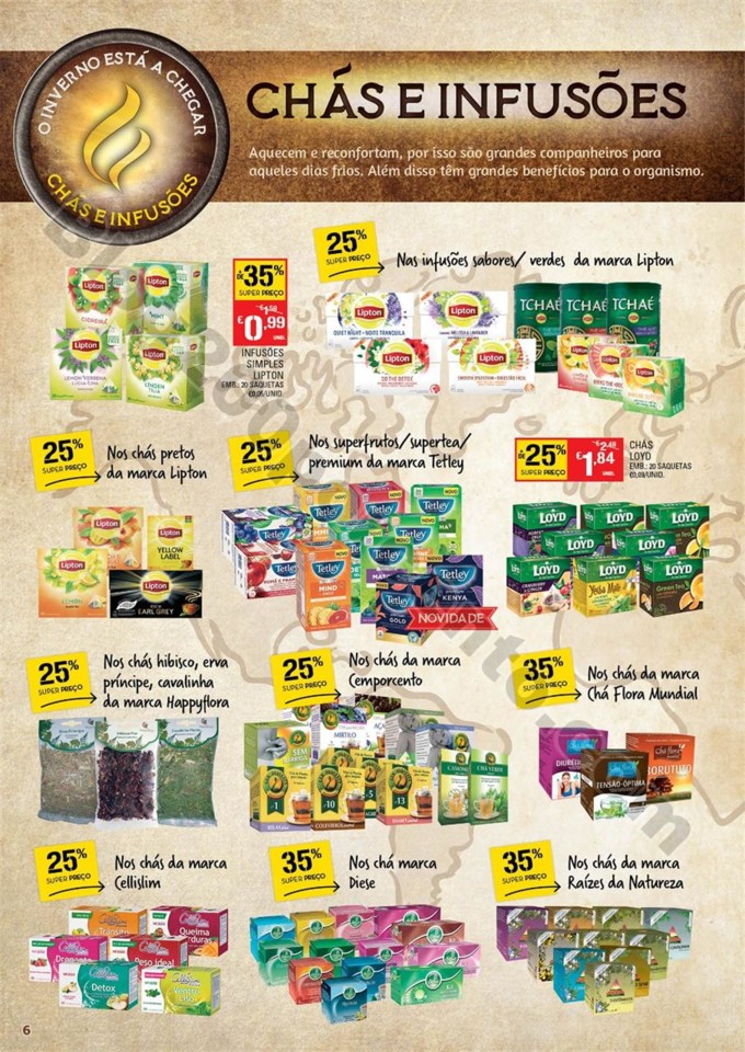 Antevisão folheto CONTINENTE Bebidas quentes prom