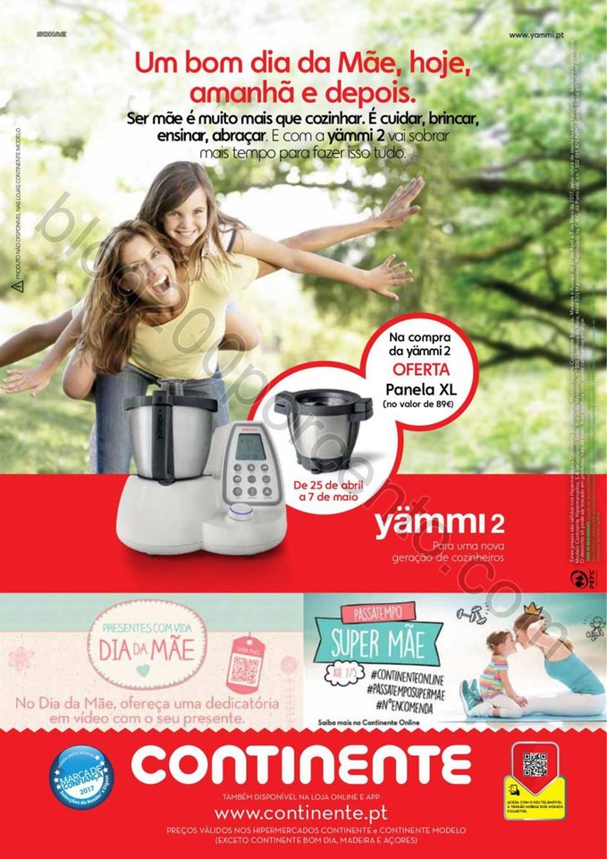 Antevisão Folheto CONTINENTE Dia da Mãe promoç