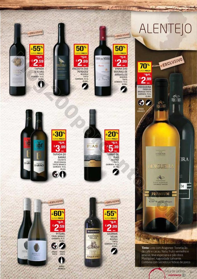 Antevisão Folheto CONTINENTE Vinhos promoções d