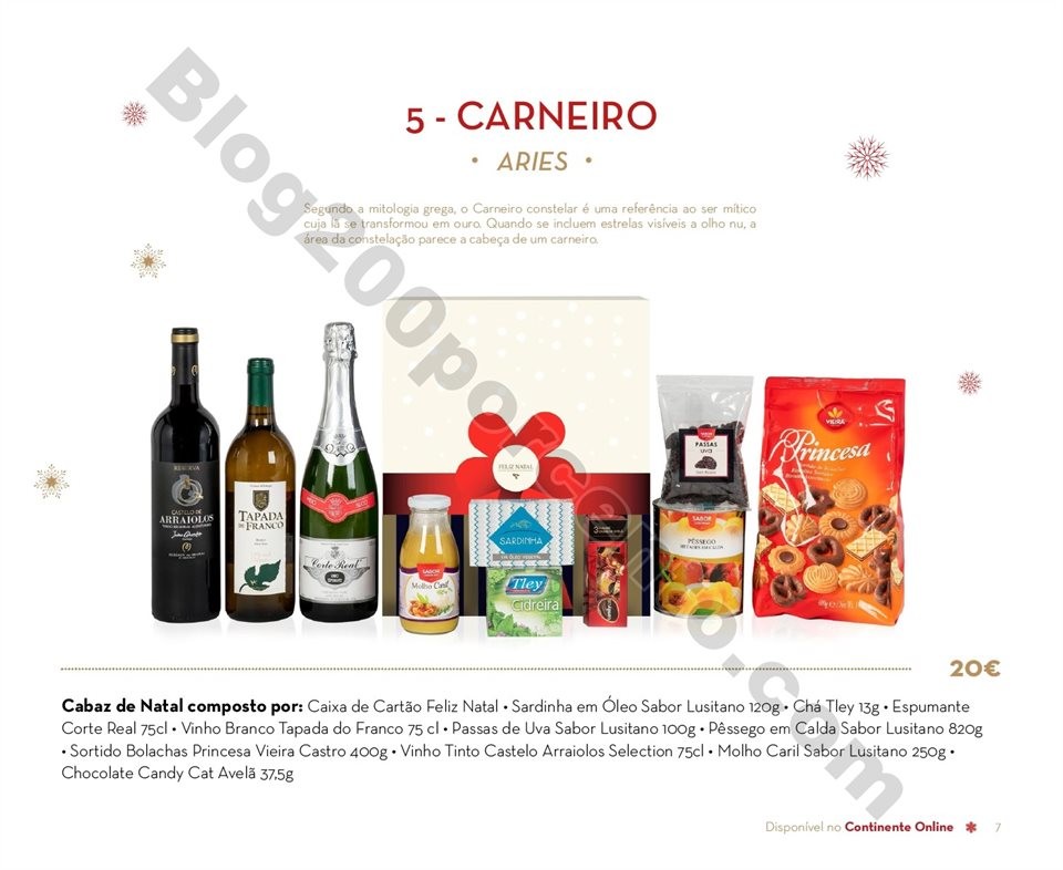 Antevisão Folheto CONTINENTE Cabazes de Natal 201