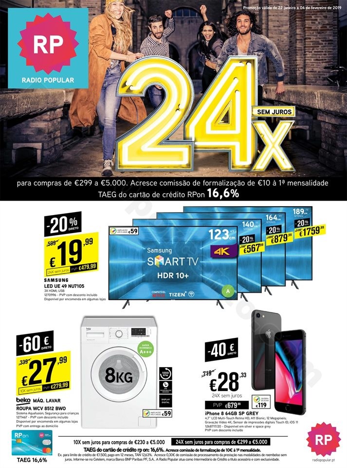 Antevisão Folheto RADIO POPULAR Promoções de 22