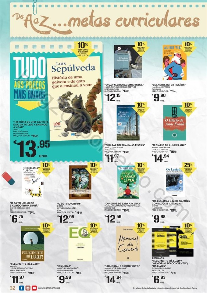 Antevisão Folheto CONTINENTE Regresso às aulas d