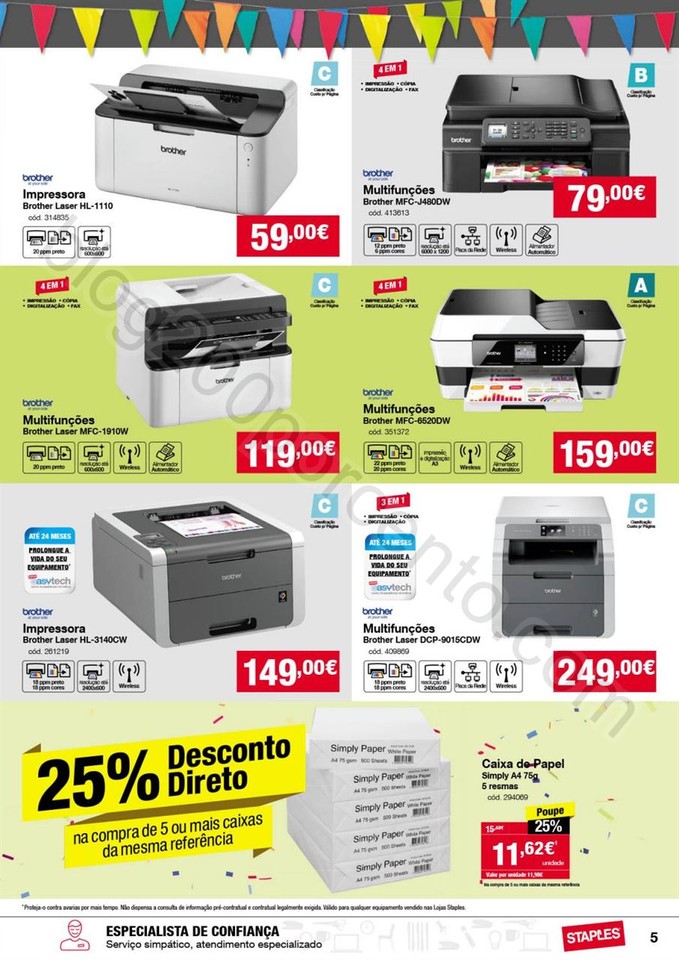 Antevisão Folheto STAPLES Promoções de 13 a 25 