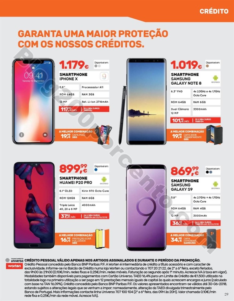 Antevisão Folheto WORTEN Mobile Promoções de 7 