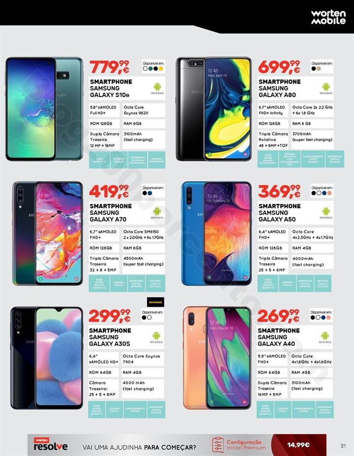 Antevisão Folheto WORTEN Mobile Promoções de 3 