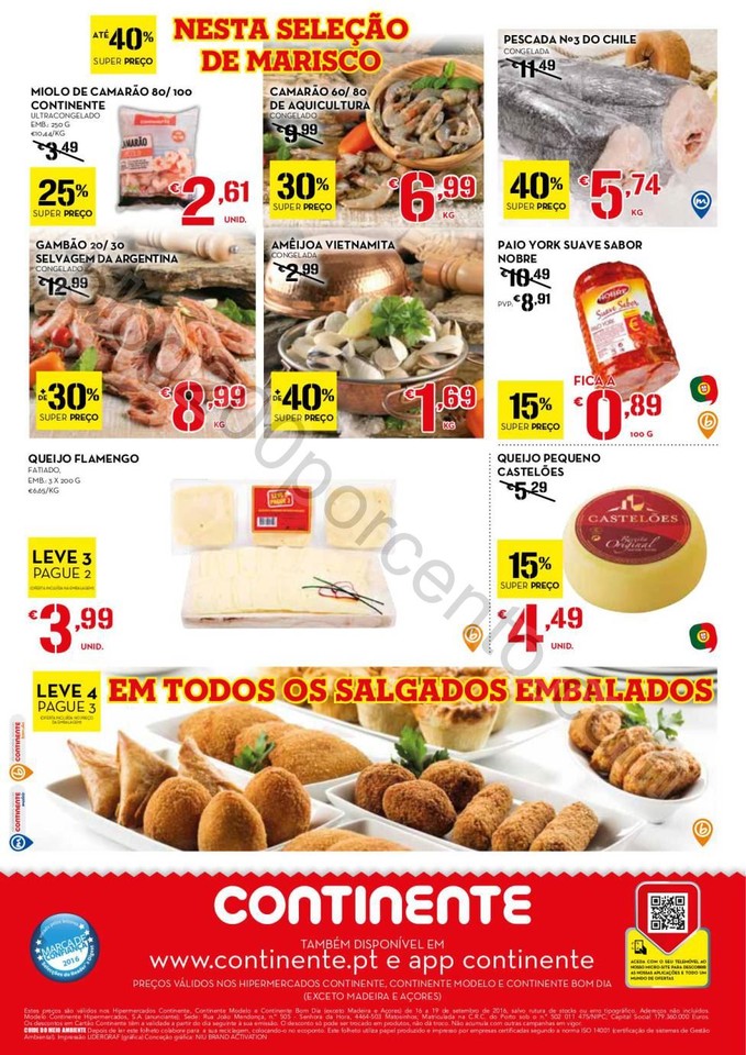 Antevisão Folheto CONTINENTE Fim de semana de 16 