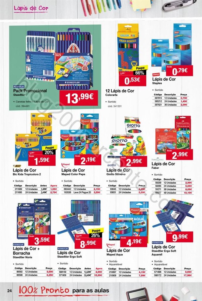 Antevisão Folheto STAPLES Regresso às aulas de 1