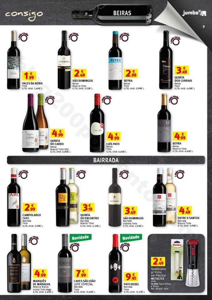 Antevisão Folheto JUMBO Vinhos promoções de 5 a