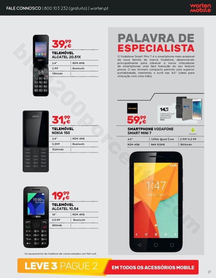 Antevisão Folheto WORTEN Mobile Promoções de 12