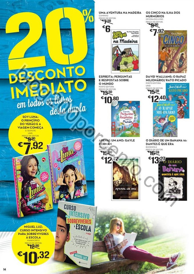 ANtevisão Folheto CONTINENTE Feira do livro promo